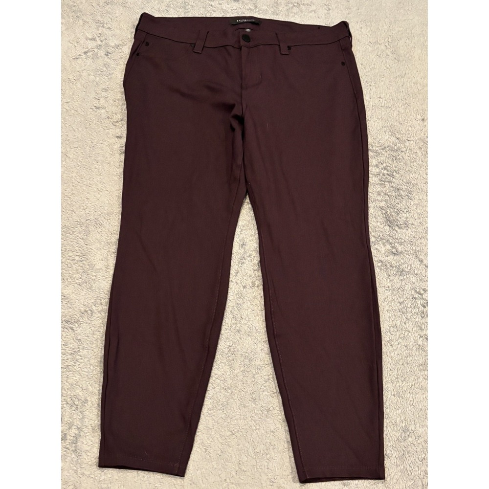 Liverpool Los Angeles Pants Womens 16 5-Pocket Stretch Purple Casual LY2015BB
